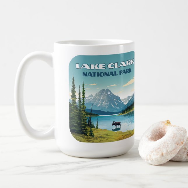 Taza De Café Parque nacional del Lago Clark Viaje de Alaska Vin (Con donut)