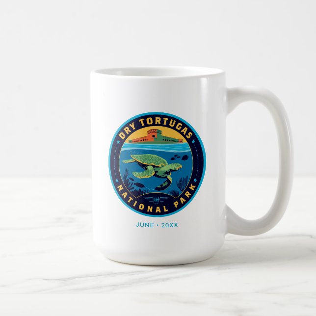 Taza De Café Parque nacional Dry Tortugas (Derecha)