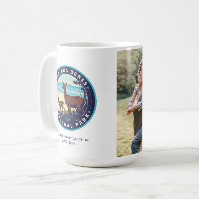 Taza De Café Parque nacional Dunas de Indiana (Anverso izquierdo)