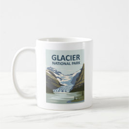 Taza De Café Parque nacional Glaciar Arte de Viajes