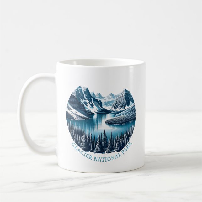 Taza De Café Parque nacional Glaciar Montana (Izquierda)