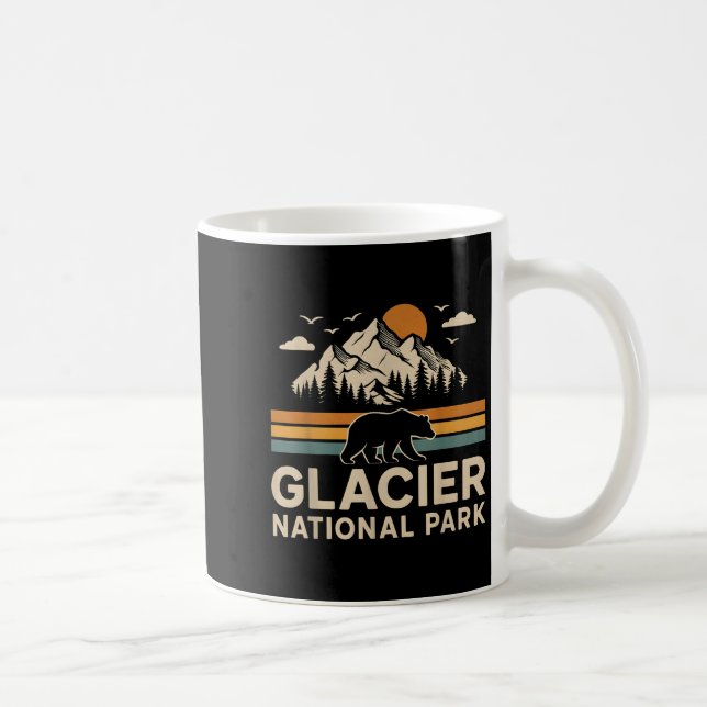 Taza De Café Parque nacional Glaciar Montana Senderismo al aire (Derecha)