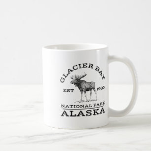 Taza De Café Parque Nacional Glacier Bay Alaska Alce Senderismo