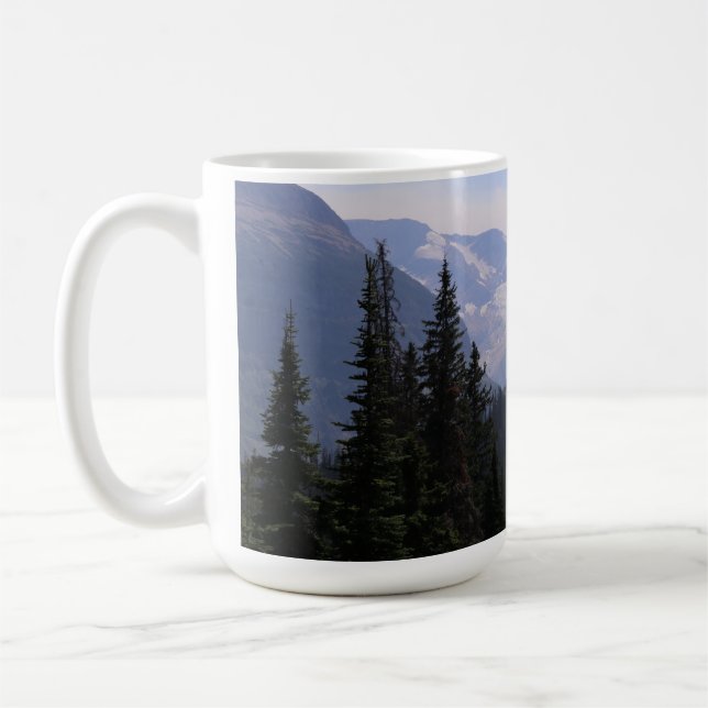 Taza De Café Parque nacional Glacier con glaciar Jackson (Izquierda)