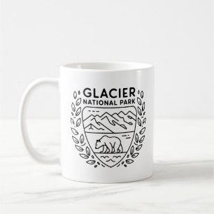 Taza De Café Parque nacional Glacier Emblem