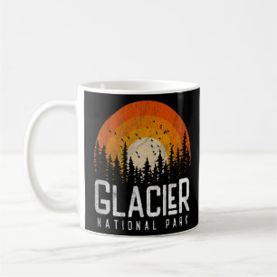 Taza De Café Parque nacional Glacier Estilo Retro Vintage años 
