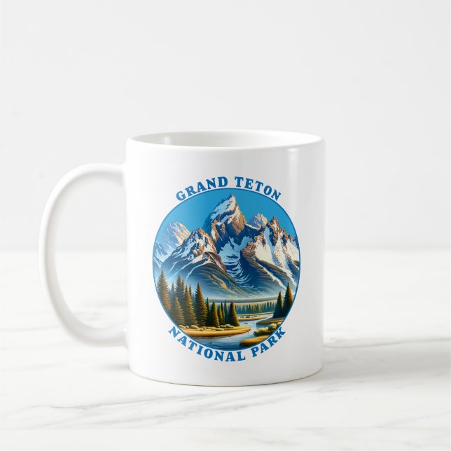 Taza De Café Parque Nacional Grand Teton, Wyoming, EE. UU. (Izquierda)