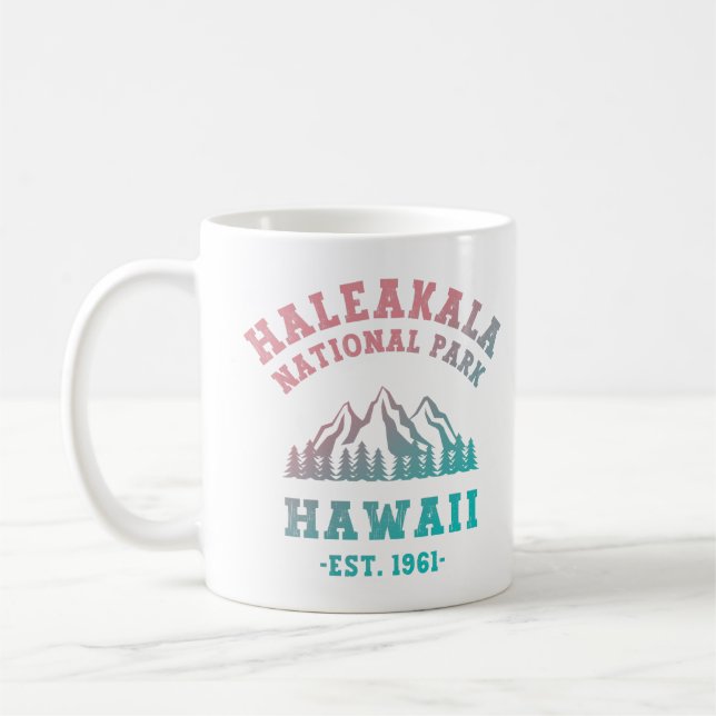 Taza De Café Parque nacional Haleakala Gradiente Hawaii (Izquierda)