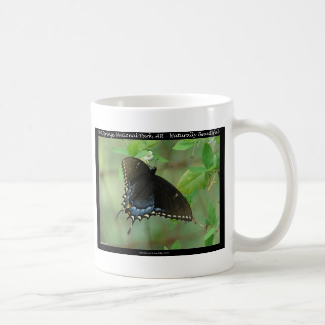 Taza De Café Parque nacional Hot Springs Swallowtail Butterfly (Derecha)