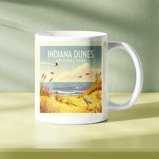 Taza De Café Parque Nacional Indiana Dunes Vintage