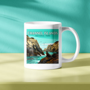 Taza De Café Parque nacional Islas del Canal Vintage