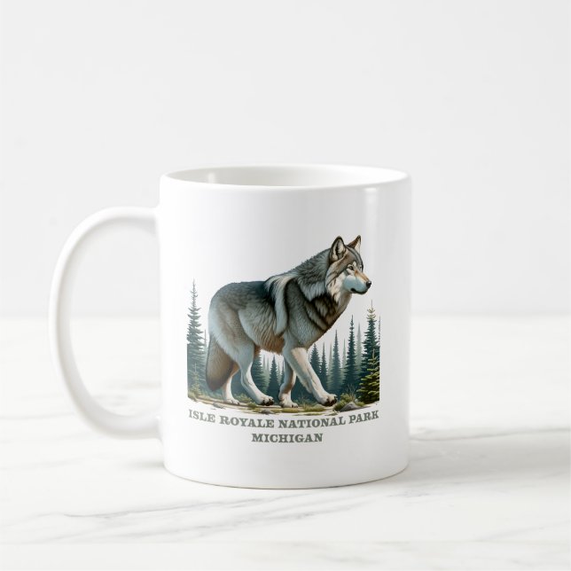 Taza De Café Parque Nacional Isle Royale, Míchigan (Izquierda)