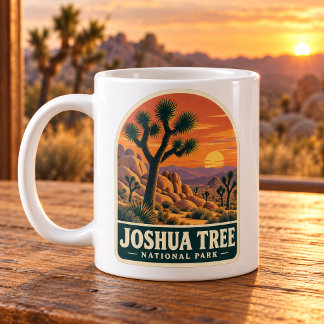 Taza De Café Parque Nacional Joshua Tree Atardecer Vintage