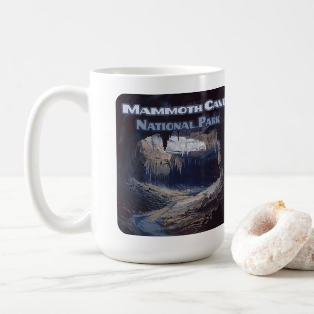 Taza De Café Parque nacional Mammoth Cave Kentucky (Con donut)
