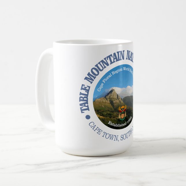 Taza De Café Parque nacional Montaña de la Mesa (Anverso izquierdo)