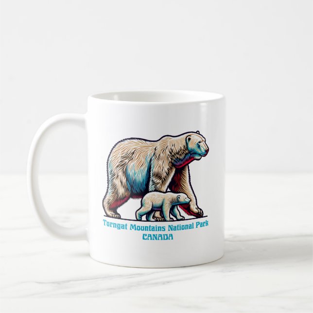 Taza De Café Parque nacional Montañas Torngat Canadá (Izquierda)