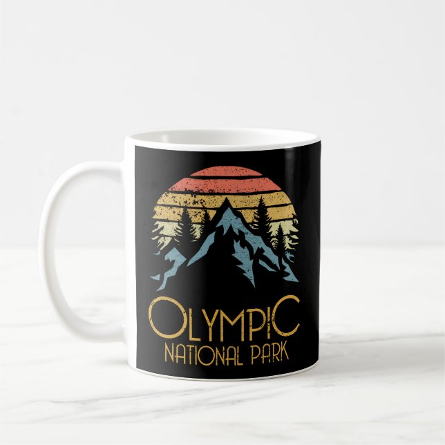 Taza De Café Parque Nacional Olímpico Montañas Washington (Izquierda)