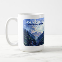 Taza De Café Parque nacional olímpico Montañas Washington Vinta