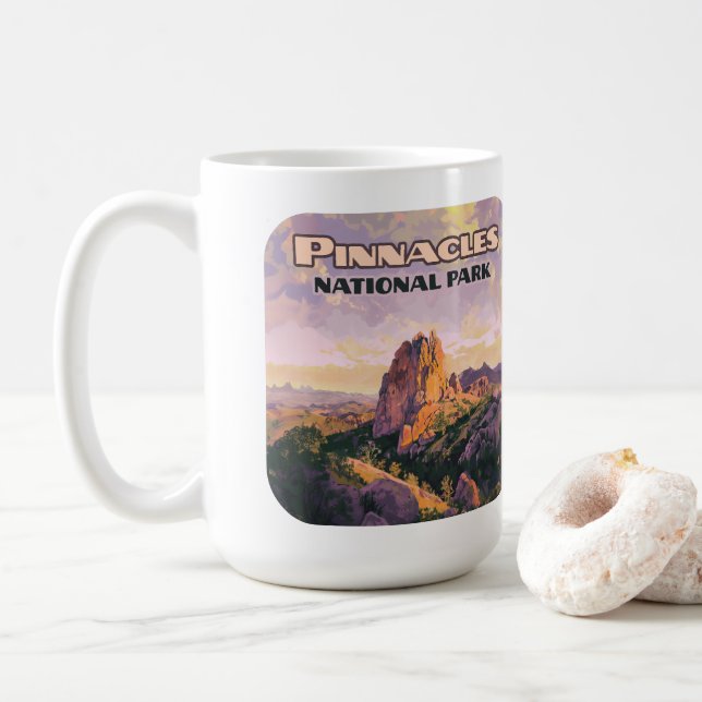 Taza De Café Parque nacional Pinnacles Buttes California (Con donut)