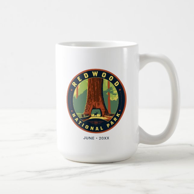 Taza De Café Parque nacional Redwood (Derecha)