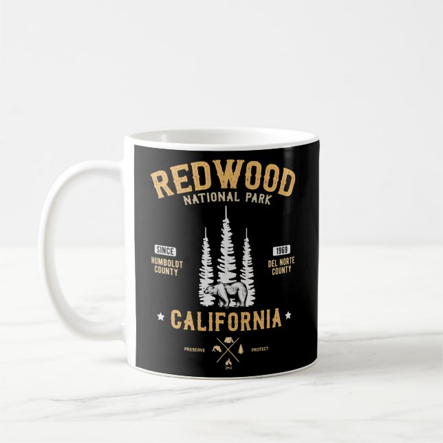 Taza De Café Parque nacional Redwood Bosque Redwood (Izquierda)