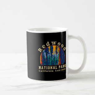 Taza De Café Parque Nacional Redwood California Camiseta Retro 