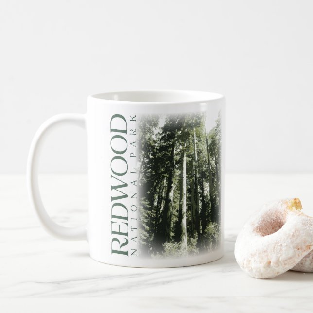 Taza De Café Parque nacional Redwood Coffee Mug (Con donut)