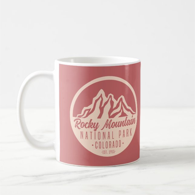 Taza De Café Parque nacional Rocky Mountain Colorado (Izquierda)