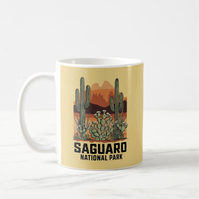 Taza De Café Parque nacional Saguaro Cactus (Izquierda)