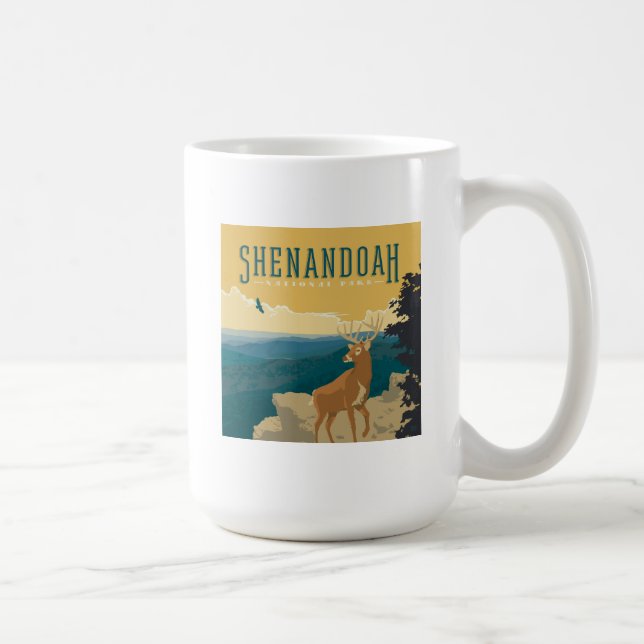 Taza De Café Parque nacional Shenandoah | Deer (Derecha)