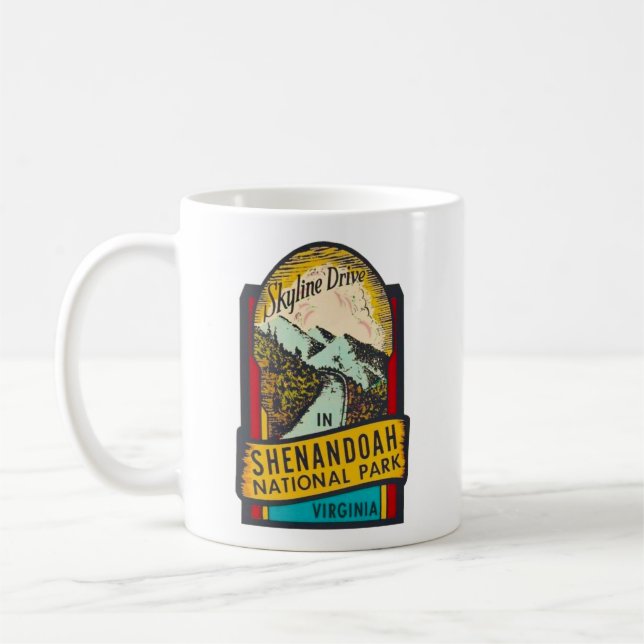 Taza De Café Parque nacional Shenandoah Mug (Izquierda)