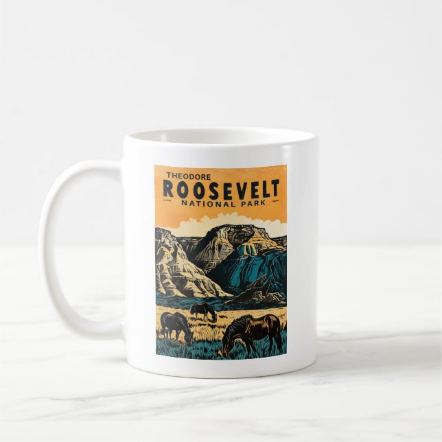 Taza De Café Parque nacional Theodore Roosevelt (Izquierda)