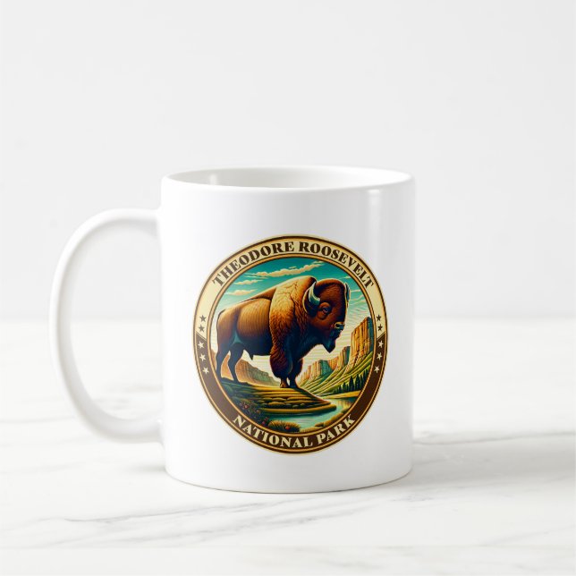 Taza De Café Parque nacional Theodore Roosevelt North Dakota (Izquierda)