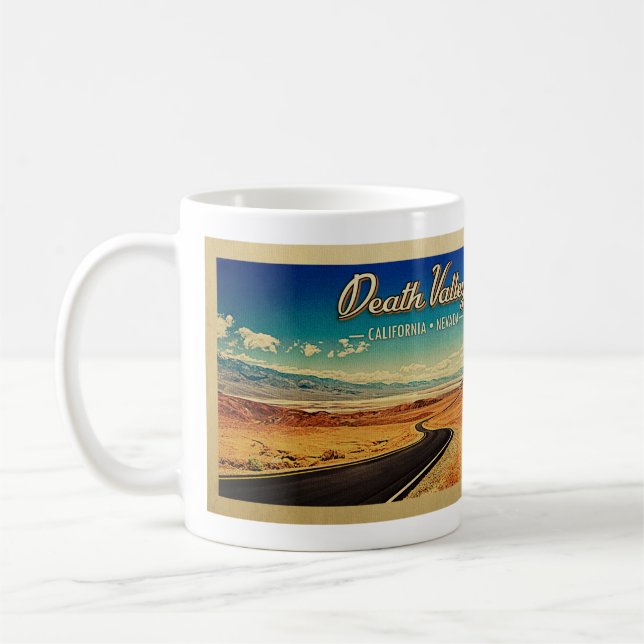 Taza De Café Parque nacional Valle de la Muerte Viaje de Vintag (Izquierda)