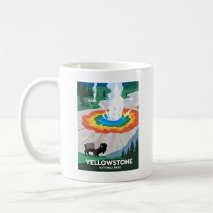 Taza De Café Parque nacional Vivid Yellowstone