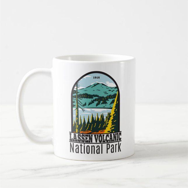 Taza De Café Parque nacional volcánico de Lassen, California Vi (Izquierda)