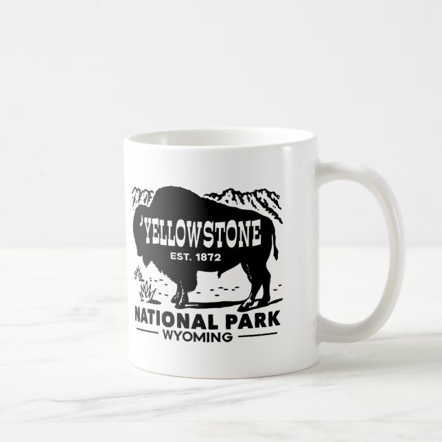 Taza De Café Parque nacional Yellowstone (Derecha)