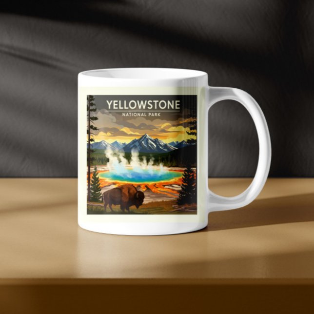Taza De Café Parque nacional Yellowstone (Subido por el creador)