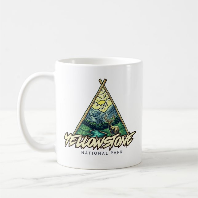 Taza De Café Parque Nacional Yellowstone (Izquierda)