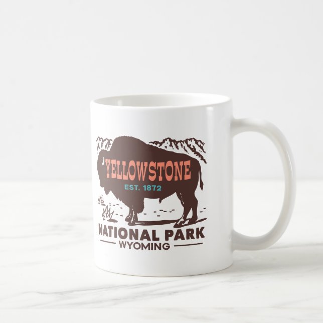 Taza De Café Parque nacional Yellowstone (Derecha)