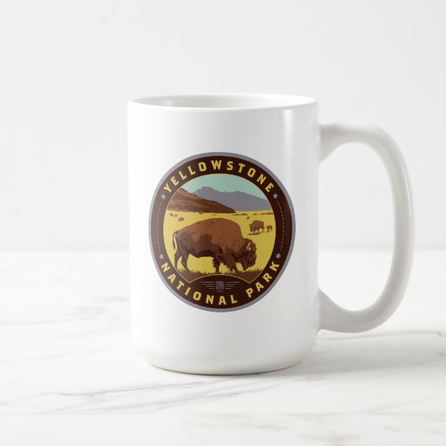 Taza De Café Parque nacional Yellowstone (Derecha)