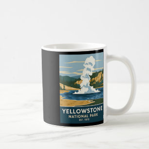 Taza De Café Parque Nacional Yellowstone Campamento Vintage Sen