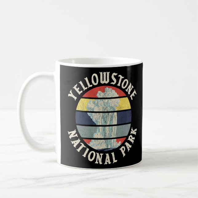 Taza De Café Parque nacional Yellowstone Geyser Old Faith (Izquierda)