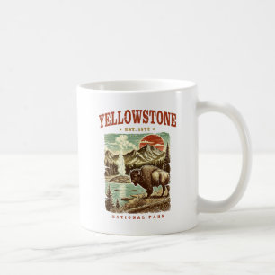 Taza De Café Parque nacional Yellowstone - Montaña y Bison