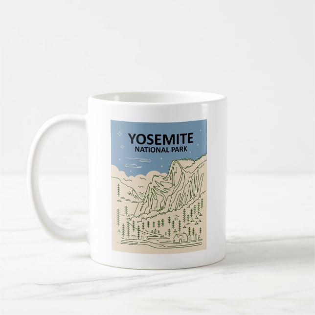 Taza De Café Parque nacional Yosemite California (Izquierda)