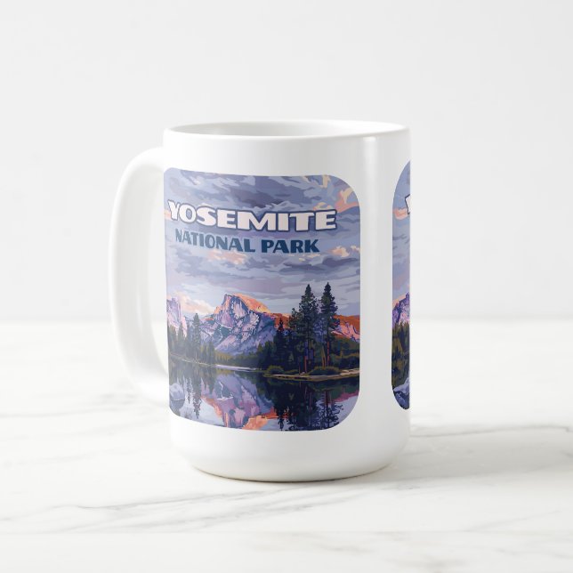 Taza De Café Parque nacional Yosemite Half Dome California Suns (Anverso izquierdo)