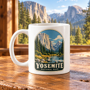 Taza De Café Parque Nacional Yosemite Vintage Valley