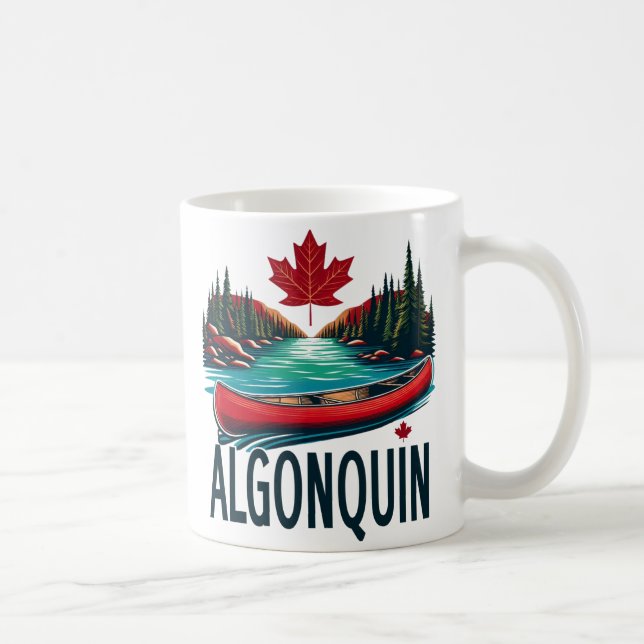 Taza De Café Parque Provincial Algonquin Red Canoe (Derecha)