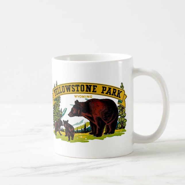 Taza De Café Parque Yellowstone (Derecha)