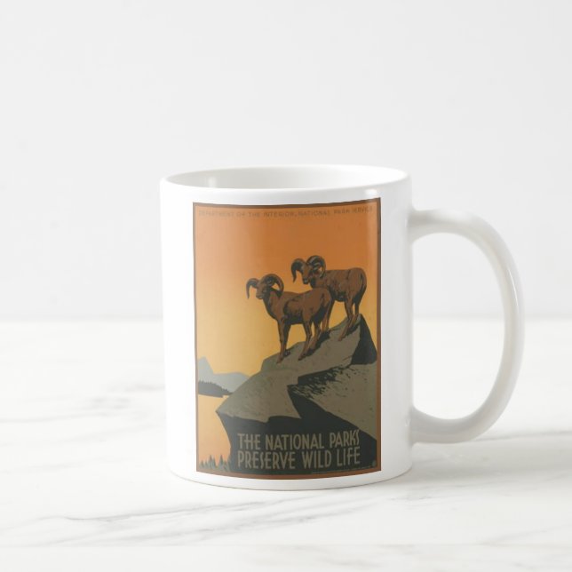 Taza De Café Parques nacionales - Cabras del monte (Derecha)